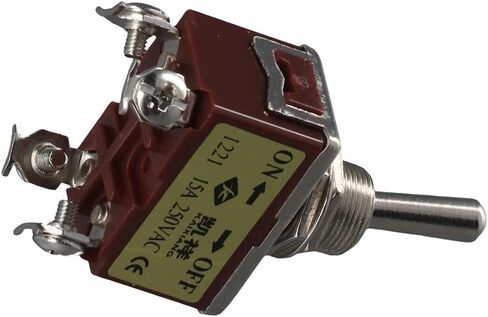 FEIYING Momentary Miniature Toggle Switch, 4Pin 2 Position DPST Mini Miniature Toggle Switch ON/Off Switch for Car Dash Dashboard 15A 250VAC in Kuwait