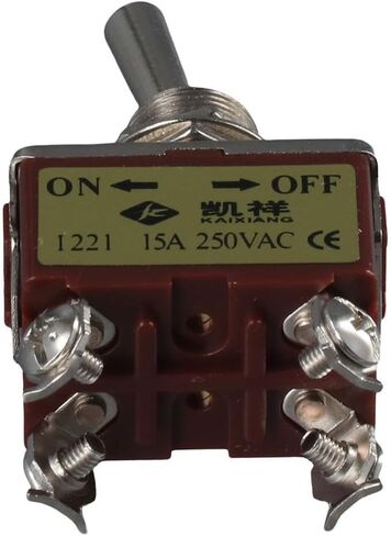 FEIYING Momentary Miniature Toggle Switch, 4Pin 2 Position DPST Mini Miniature Toggle Switch ON/Off Switch for Car Dash Dashboard 15A 250VAC in Kuwait