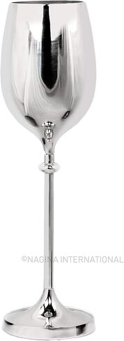 Large Champagne Glass Premium Aluminum Free Standing Nickel Plated Wine Chiller | Wine Coolers & Cellar With Ice Bucket | Kitchen & Bar Wares | Nagina International in Saudi Arabia