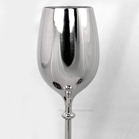 Large Champagne Glass Premium Aluminum Free Standing Nickel Plated Wine Chiller | Wine Coolers & Cellar With Ice Bucket | Kitchen & Bar Wares | Nagina International in Saudi Arabia