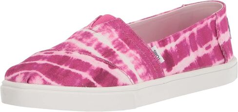 TOMS Womens Alpargata Cupsole Tie-Dye Slip On Sneakers Shoes Casual - Pink in Saudi Arabia