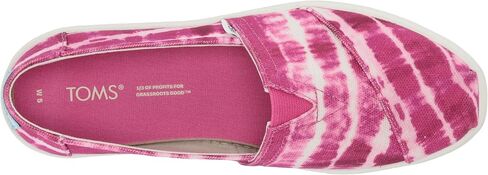 TOMS Womens Alpargata Cupsole Tie-Dye Slip On Sneakers Shoes Casual - Pink in Saudi Arabia