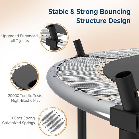 16FT Colorful Trampoline for Kids, Outdoor Recreational Trampolines with Basketball Hoop & Enclosure Net, Curved Poles & Storage Bag, Pumpkin Trampoline Capacity for 6-8 in Kuwait