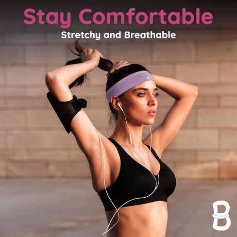 Wide Women’s Non-Slip Headbands - Athletic Headbands for Women - Non-Slip Headband for Gym, Running, Sports & Exercise - Workout Head Bands for Women’s Hair in Saudi Arabia