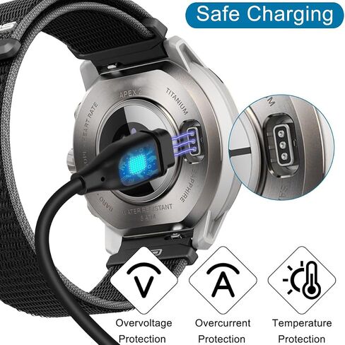 Charger Compatible with COROS Pace 2/Pace 3/Apex/Apex pro/Apex 42MM/Apex 46MM/Vertix/Vertix 2, Replacement USB Charging Cable, Smart Watch Accessories, GPS Multisport Watch Charging Cord in Saudi Arabia