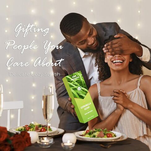 موزع روائح قصب السترونيلا، موزع عطور للحمام، مجموعة ناشرات روائح القصب مع 6 أعواد ناشرة للقصب، ديكورات منزلية، رائحة عشب الليمون 6.76 أونصة سائلة للأم in Kuwait