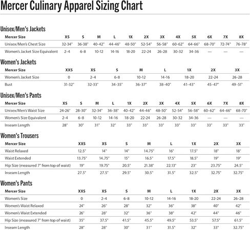 سترات الطهاة التقليدية للرجال من Mercer Culinary، أسود، مقاس كبير in Kuwait