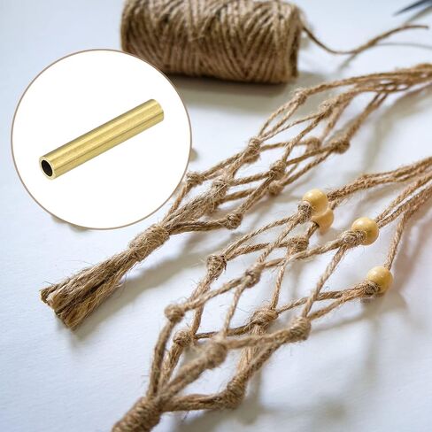 Brass Tube (5.5mm OD x 1mm Wall T x 30mm L) 10Pcs, Craft Tubing - for Home Decoration, DIY Handicraft in Saudi Arabia