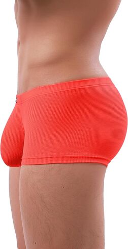 IKINGSKY Men's Breathable Boxer Briefs Sexy See Through Shorts Low Rise Bulge Under Panties in Kuwait