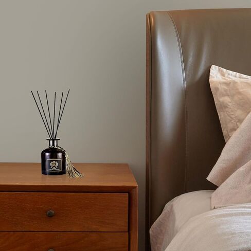 Reed Diffuser Set of 3, 50ML Home Fragrance Essential for Bathroom Accessories Bedroom Shelf Decor & Air Fresheners, House Decor Diffuser with 15 Black Reed Sticks (Sandalwood) in Saudi Arabia