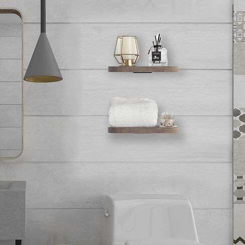 Wall Mounted Floating Shelves Wall Small for Speaker Shelf, Bedroom, Barthroom, Living Room, Kitchen, Office and Wall Shelf Speaker Stand for Plant Wall Shelf, TV Soundbar, Speaker and More (Set of 2) in Saudi Arabia