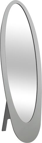 Monarch Contemporary Oval Cheval Mirror, Grey in Saudi Arabia