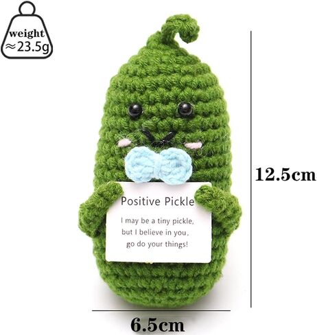 Mini Funny Positive Tomato, 2Pcs Funny Positive Crochet Doll Handmade Emotional Support Gift for Cheer up New Year Birthday Gifts Friends Party Decoration Encouragement in Saudi Arabia