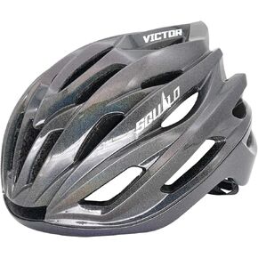 SQUALO Victor Bike Helmet for Men Women, Bicycle Helmet with Adjustment Dial Unisex Adults Cycling Helmet Lightweight Ventilated (Large (22.83-24.41 inches), Reflective Iridescent)