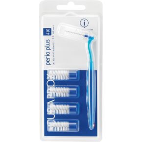 Curaprox CPS 410 perio plus with 5 CPS 410 + UHS 451 deep sky blue holder