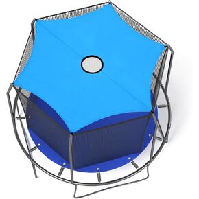 Soft Outdoor Trampoline Awning, Sun Protection Trampoline Sunshade Easy to Install Trampoline Shade Accessories Suitable for Outdoor Backyard Playground