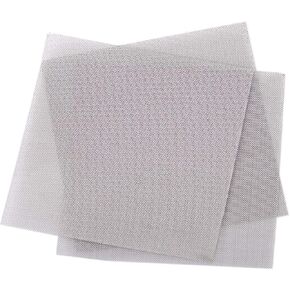 LTKJ 3pcs Stainless Steel 50 Mesh Micron True Filtration Screen Fine Wire Filter 3.94 x 3.94inch