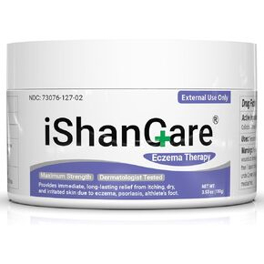 Eczema Cream, Eczema-Prone Skin Soothing & Moisturizing Treatment Ointment for Full Body Rash, Psoriasis, Dermatitis, Urticaria, Redness, Itching, Dryness, Crusting, Flaasking, Acne, Pimples, Blisters