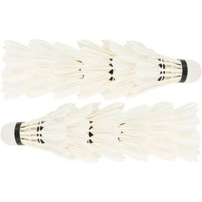 Badminton Balls White Super Durable Shuttlecock Training Cork Sports Game 12 Pcs