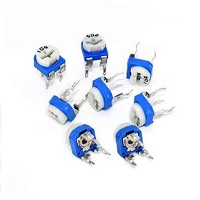 47k Ohm Variable Resistor Trimmer Pot, Top Adjustment Potentiometer (Pack of 50)