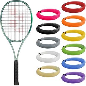 Yonex Percept 100 Olive Green Tennis Racquet Strung with Syn Gut Racket String in Your Choice of Color -Flexible with Precision and Feel