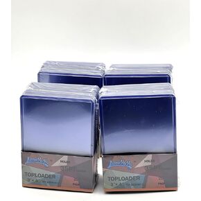 100pcs Lenayuyu 3" x 4" Clear Regular Top Loaders Toploaders 35PT Per Pack Hard Card Holders Standard Size 100ct Thick Action Packed Baseball, Football, Basketball, Hockey, Gaming
