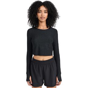 Beyond Yoga Women's Featherweight Sunrise Cropped Pullover