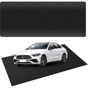 AAIN 2 Pcs Oil Spill Mat 17' x 7'4" Garage Floor Mat,Reusable Parking Mat with Waterproof Backing for Under Car Driveway Mats Oil Leaks Absorbent Oil Pad Protects Floor Surface