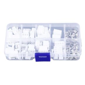 2P-4P VH3.96 Connector Kit 120PCS, 3.96MM Housing Plug Straight Pin Socket Screw Terminal Block Connector Kit DIY Projects Pin Crimp Pins Kit