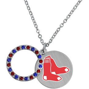 Game Time 101572 MLB Boston Red Sox Disc Necklace