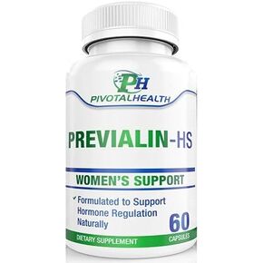 Previalin - HS - DIM Supplement - All Natural Hormone Balance for Women, Menopause Supplements for Women, Estrogen Metabolizer & Hot Flashes Relief.