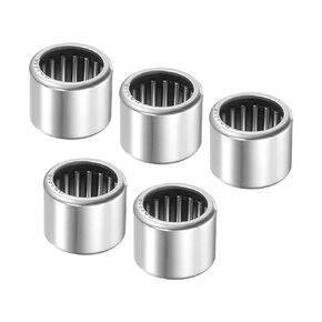5pcs HK1718 Needle Roller Bearings - [17mm x 23mm x 17.8mm] Open End for Gearbox Use, Chrome Steel Rollers