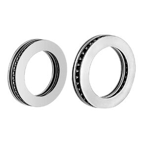 uxcell AXK4565+2AS AXK3552+2AS Needle Roller Thrust Bearings with Bearing Washers, 45mm 35mm Bore Diameter, 65mm 52mm OD, 5mm 4mm Total Thickness