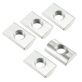 uxcell Half Round Roll-in Nut, M8 Threaded for 4040 Series Aluminum Extrusions Profile, Pack of 15