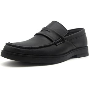 حذاء Mecolop الرجالي من الجلد Penny Loafers كلاسيكي سهل الارتداء حذاء أكسفورد كاجوال للرجال