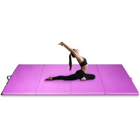 GLACER Nightcore 4'x10'x2 Thick Folding Gymnastics Mat