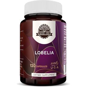 Earth's Love - Lobelia 120 Capsules, 500 mg, Responsibly farmed Lobelia (Lobelia spp.) Dried Herb (120 Capsules)