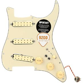 920D Custom Stratocaster Polyphonic Loaded Pickguard - Aged White