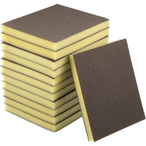 uxcell Sanding Sponge Blocks 150-Grits Medium Grit Sand Block Pad for Kitchen Metal/Drywall/Wood 12pcs
