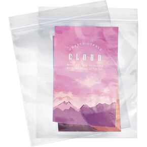 Clear Plastic Zip Lock Bags, 8" x 10" (100 Count), Transparent, Resealable Zipper Bags, Small, Durable, Water-Resistant, and Food Safe Polybags for Storage, Food, Crafts, and Shipping in Kuwait