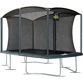 Machrus Moxie 8 x 12 FT Rectangular Outdoor Trampoline Set with Premium Safety Enclosure – Gymnastics Rectangular Trampoline for Kids and Adults