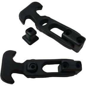 2 Pack T-Handle Hasp Rubber Flexible Draw Latch Elastic Shock Absorption Buckle Thermos Toolbox Buckle