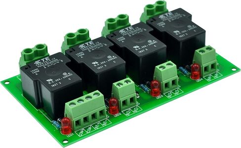 لوحة وحدة مرحل الطاقة 12 فولت سلبية 4 SPST-NO 30 أمبير من CZH-Labs. in Kuwait