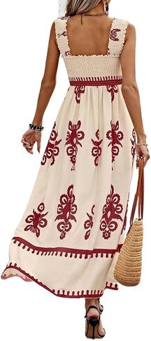 Women Fashion Summer Sleeveless Floral Maxi Dresses in Saudi Arabia
