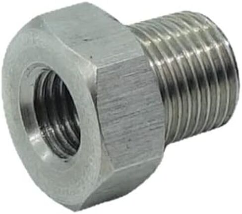 2 قطعة 1/8 "ذكر NPT إلى 1/16" أنثى NPT جلبة ماسورة من الفولاذ المقاوم للصدأ تركيب مقياس محول in Kuwait