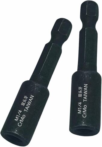Hanger Bolt Driver,2 PCS 1/4" Hanger Bolt Install Tool with 1/4 Inch Hex Shank, Hanger Bolt Installation Tool for Woodworking (1/4") in Kuwait