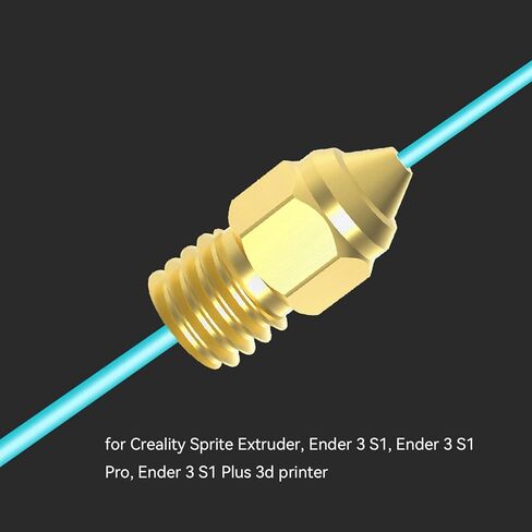 Creality Original Ender 3 S1 18Pcs Nozzle and Silicone Sock, 5pcs Silicone Sock, 8pcs 0.4mm Nozzle, 2pcs 0.3/0.5/0.6/0.8/1.0mm Nozzle, 1pcs Nozzle Wrench, for Ender 3 S1/Ender 3 S1 Pro/Ender 3 S1 Plus in Kuwait