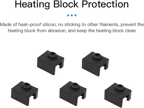 Creality Original Ender 3 S1 18Pcs Nozzle and Silicone Sock, 5pcs Silicone Sock, 8pcs 0.4mm Nozzle, 2pcs 0.3/0.5/0.6/0.8/1.0mm Nozzle, 1pcs Nozzle Wrench, for Ender 3 S1/Ender 3 S1 Pro/Ender 3 S1 Plus in Kuwait