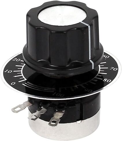 uxcell a15050500ux0776 مقياس الجهد الكربوني الدوار بقطر مع مقبض، RV24YN 20S B103 10K أوم in Saudi Arabia