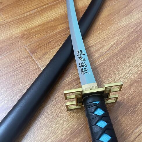 Demon Slayer Sword 40 Inch Tokitou Muichirou Real Metal Cosplay Anime Sword Katana Collection Gift in Saudi Arabia
